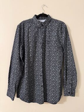 Ben Sherman Paisley Floral Button Down Shirt L